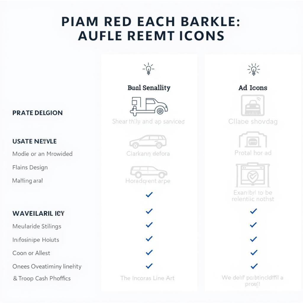 Comparing Different Auto Service Icon Styles