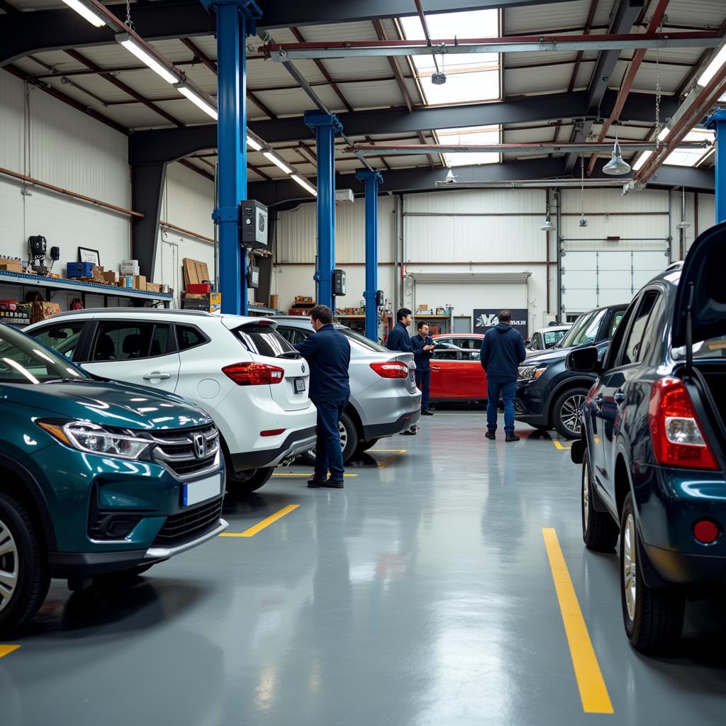 Independent Auto Service Shop in Action