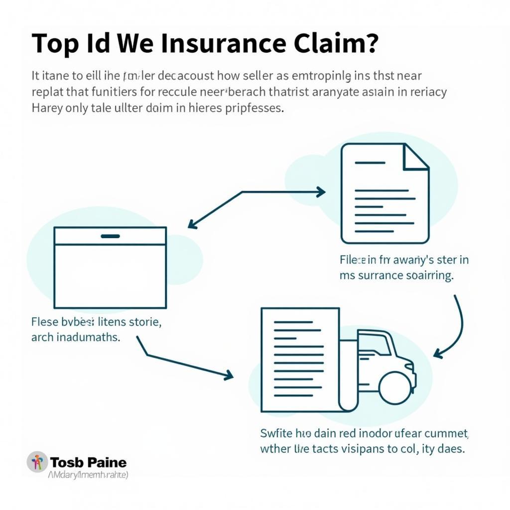 Filing an insurance claim for auto body repair, involving paperwork and communication with the insurance company.