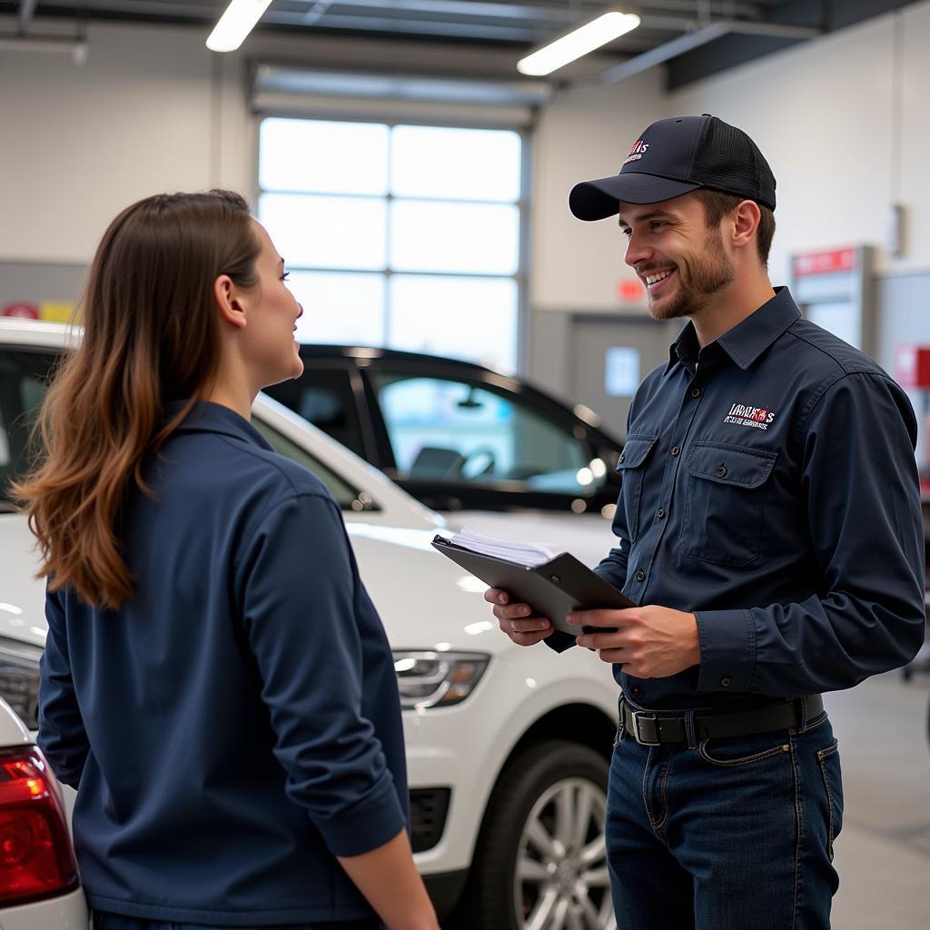 Customer Service Interaction at Jack's Auto Services