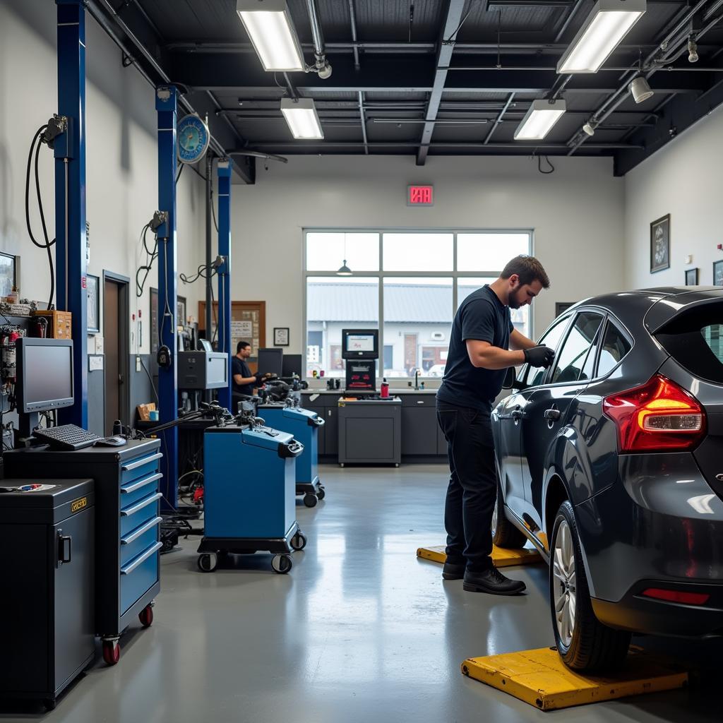 Jamison Auto Repair Shop Interior