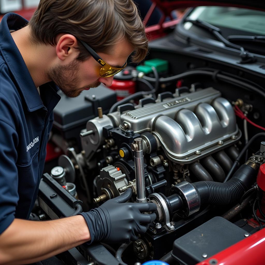 Experienced JDM Mechanic at Work