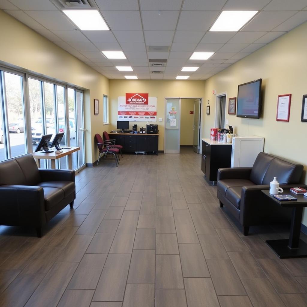 Comfortable Customer Waiting Area at Jordan's Auto Service