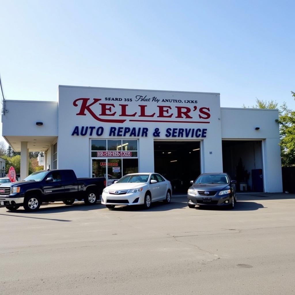 Keller's Auto Repair Shop Exterior