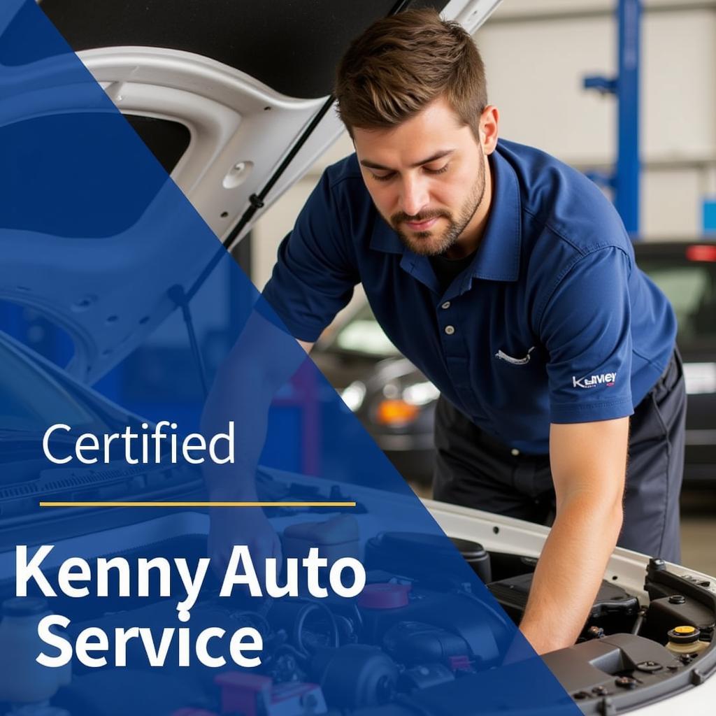 Kenny Auto Service Technician Performing Vehicle Maintenance