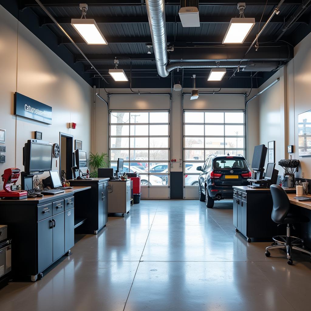 Modern and Clean Auto Repair Shop Interior in Killeen