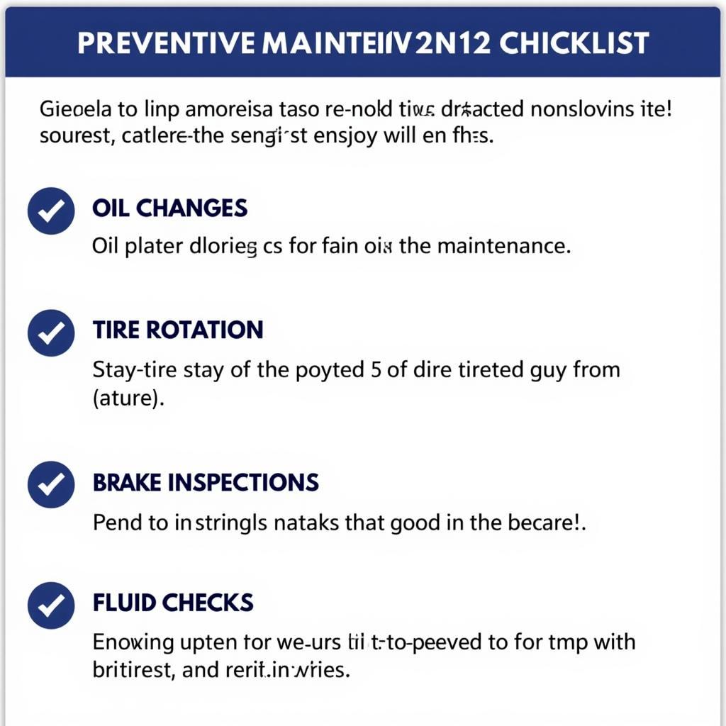 Essential K&M Auto Service Checklist