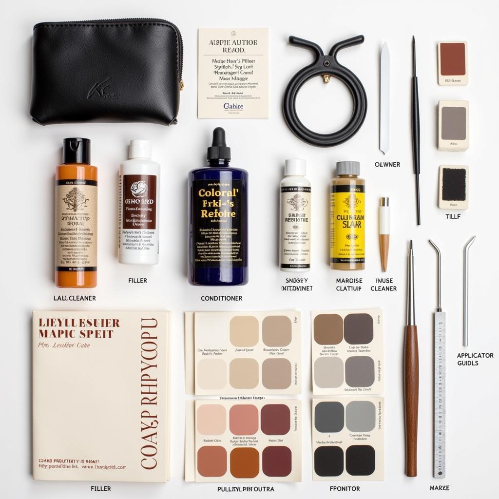 Leather Repair Kit Contents