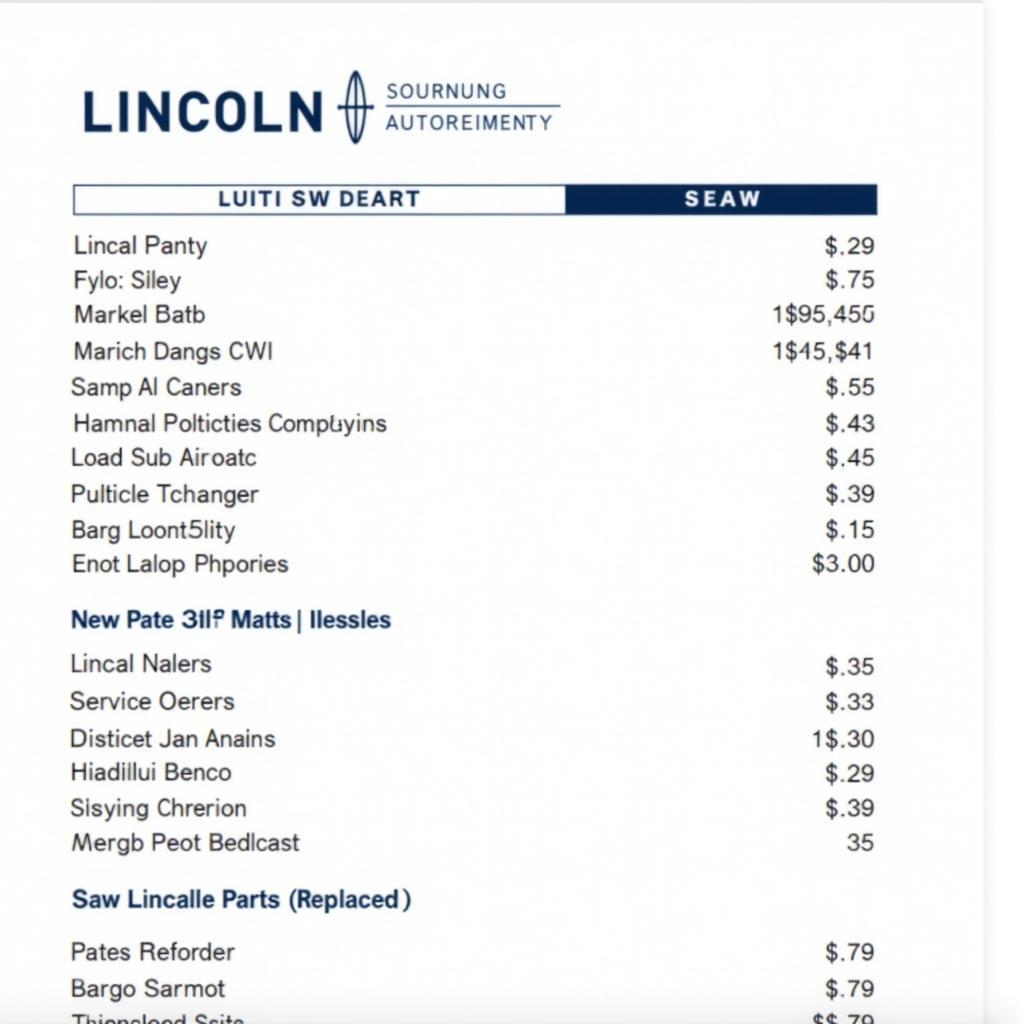 Detailed Lincoln Wilson Auto Service Report