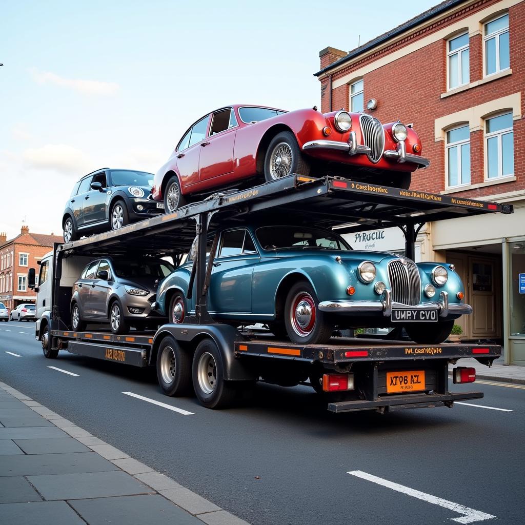 Liverpool Car Delivery Service Transporting a Vehicle