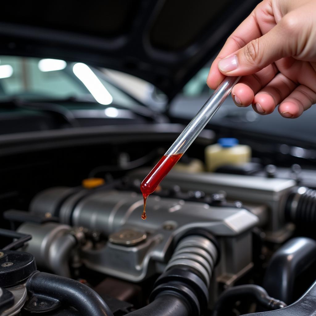 Checking Transmission Fluid in Logan