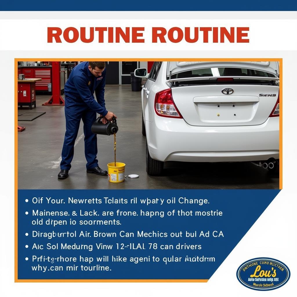 Car Maintenance at Lou's Auto Service & Muffler Shop