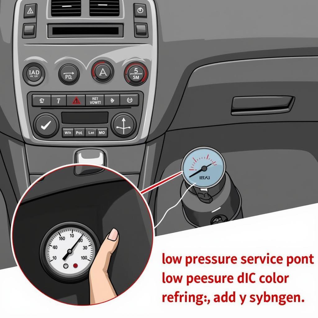 Car AC system with low refrigerant