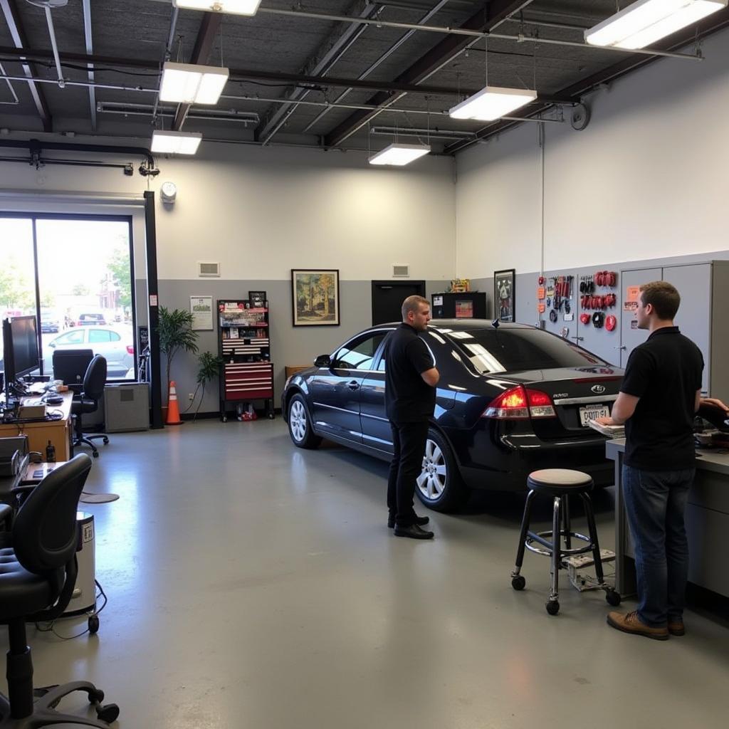 Inside a Lowell, MA Auto Repair Shop