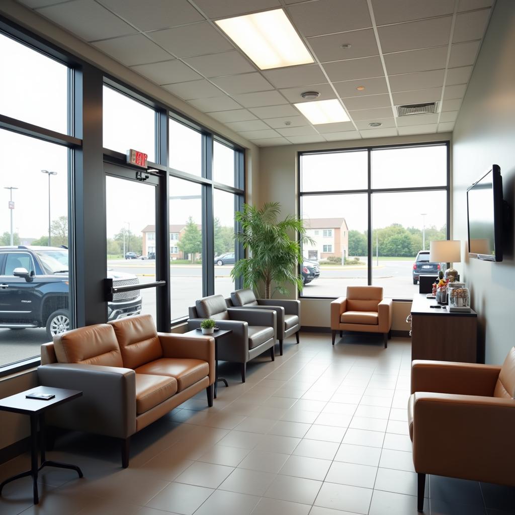 Comfortable Customer Waiting Area in a Madison Heights Auto Center