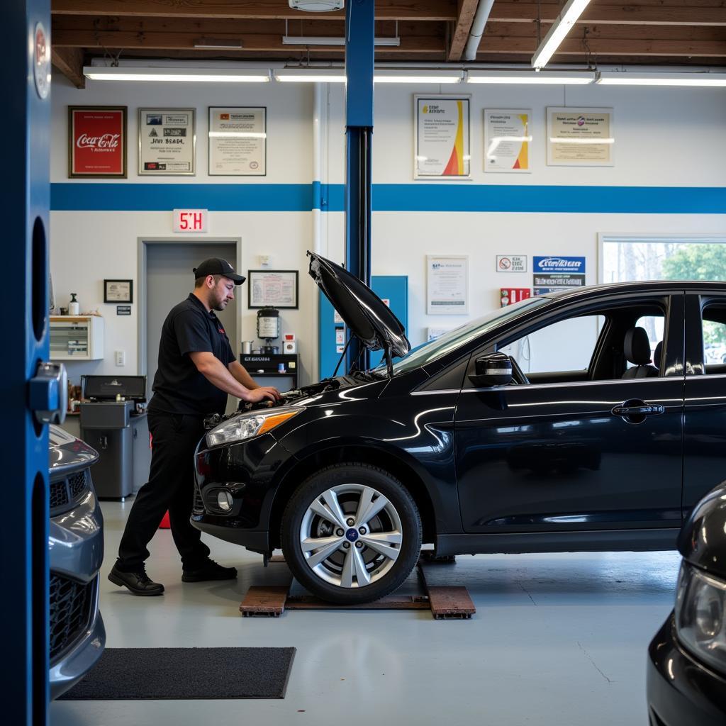 Margate Auto Service Shop Performing Car Repair