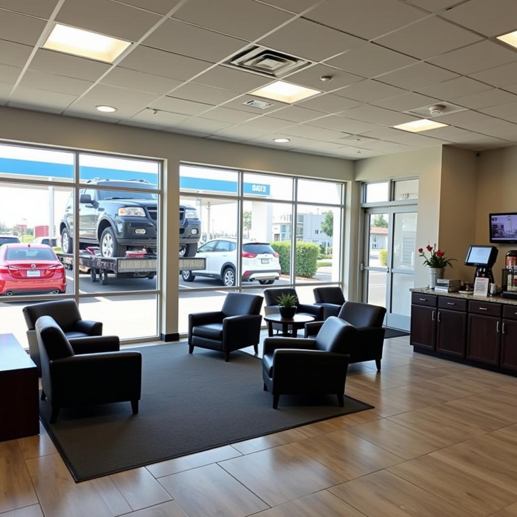 Comfortable and Modern Customer Waiting Area at Marlins Auto Service