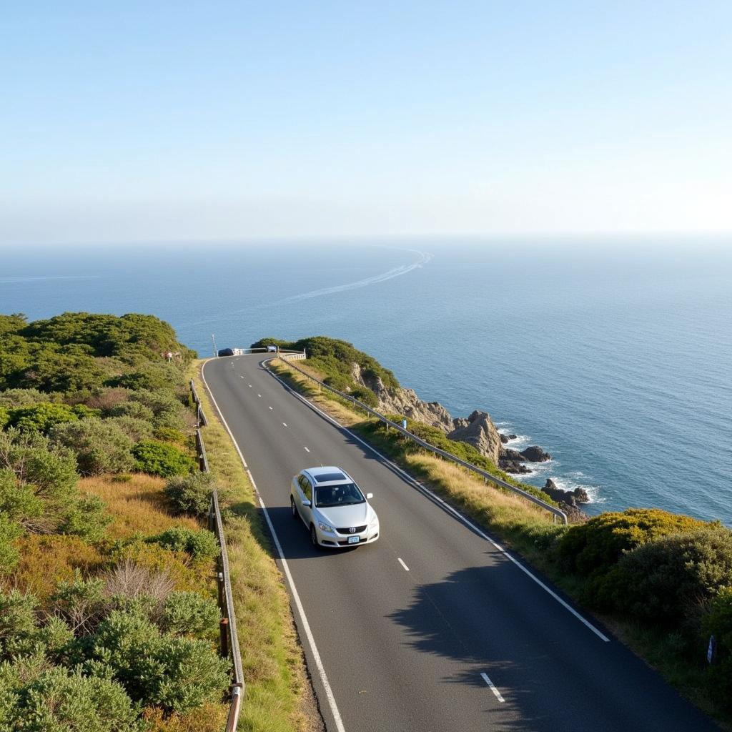 Driving Along the Martha's Vineyard Coast