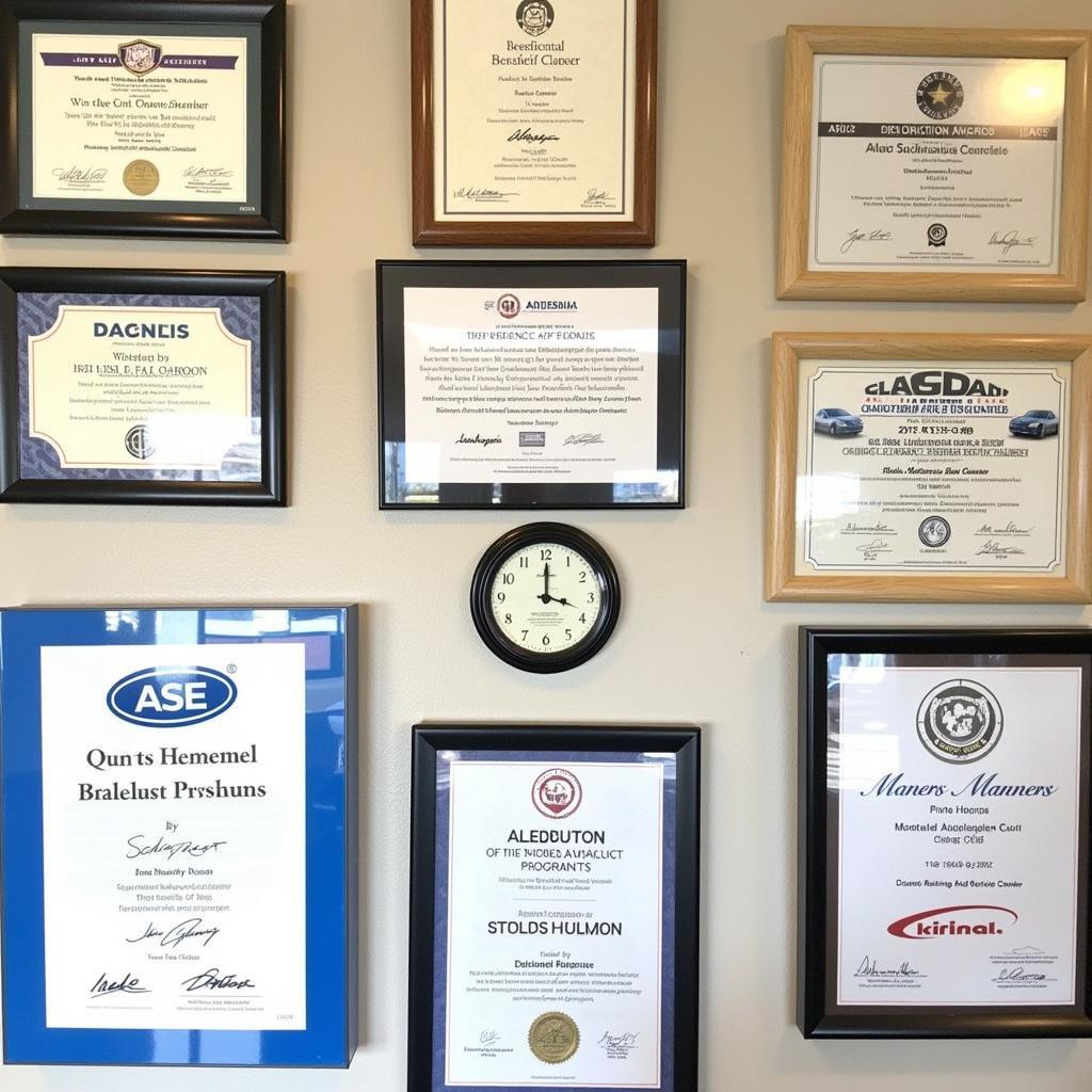 Matt's Auto Service Certifications and Awards