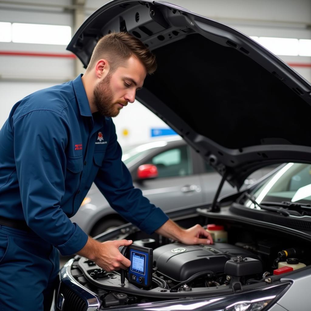 Mechanic Checking Car in Kearns