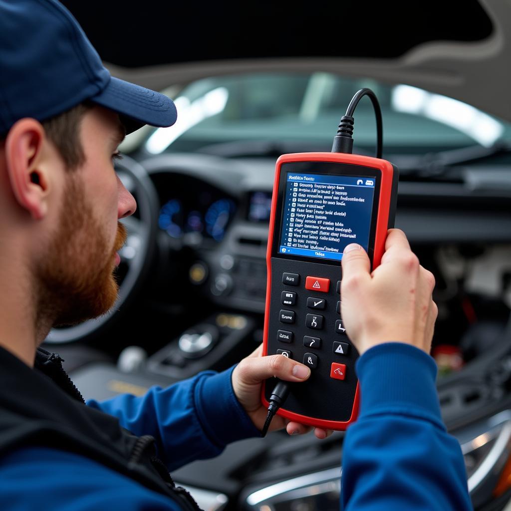 Mechanic Checking a Car in Sunshine West