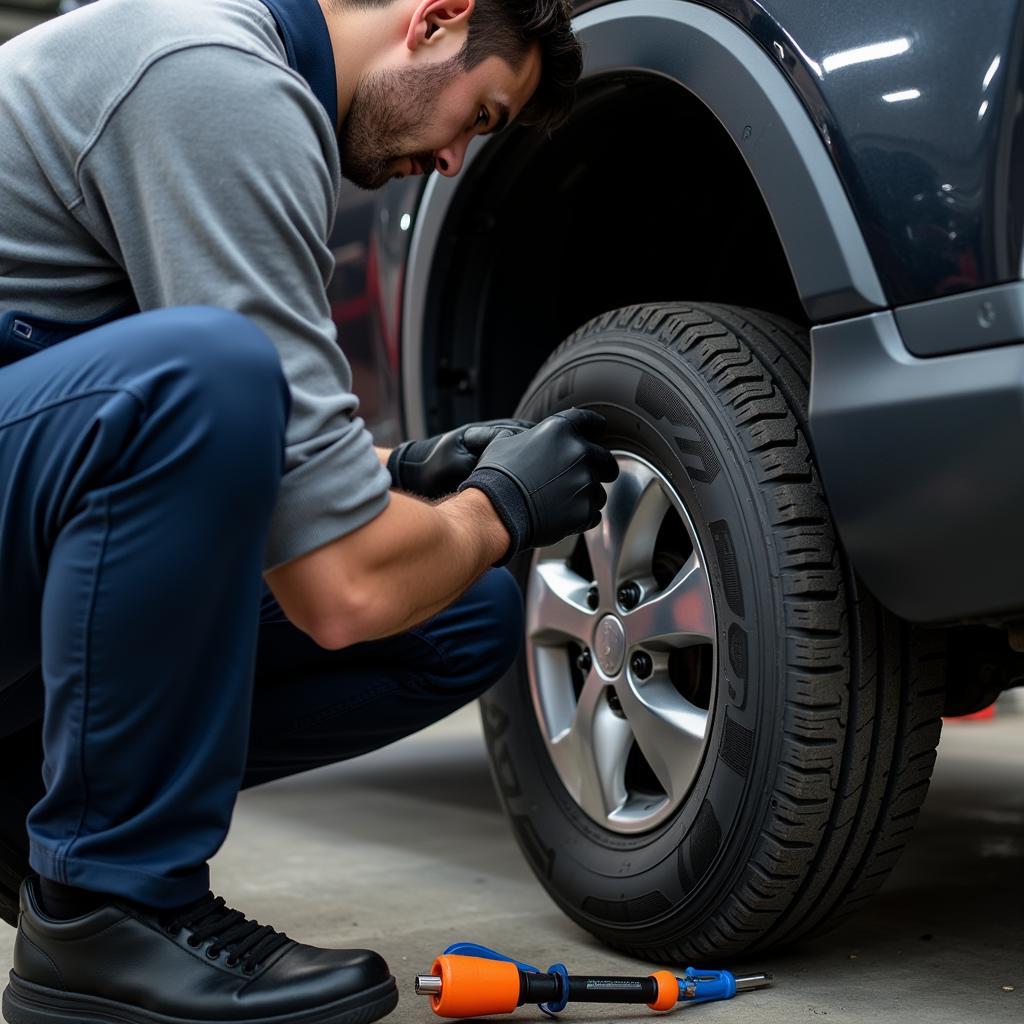 Mechanic Performing Car Maintenance for ITC Claim