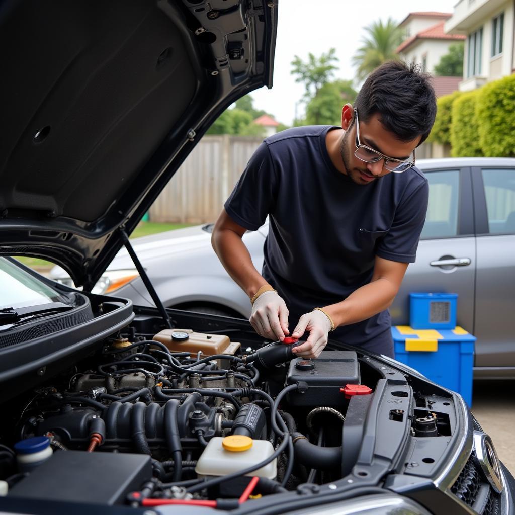 Mechanic Performing Home Service in Quezon City