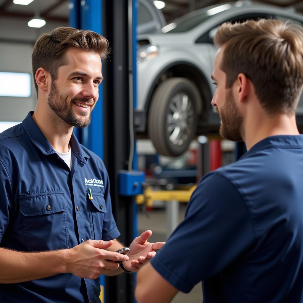 Customer Interaction at a Mesa Auto Shop