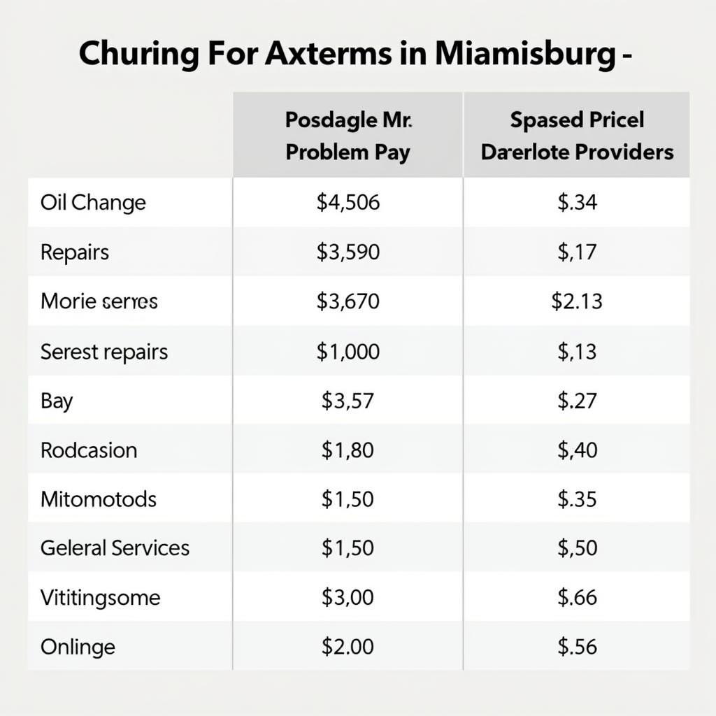 Miamisburg Auto Service Cost Comparison