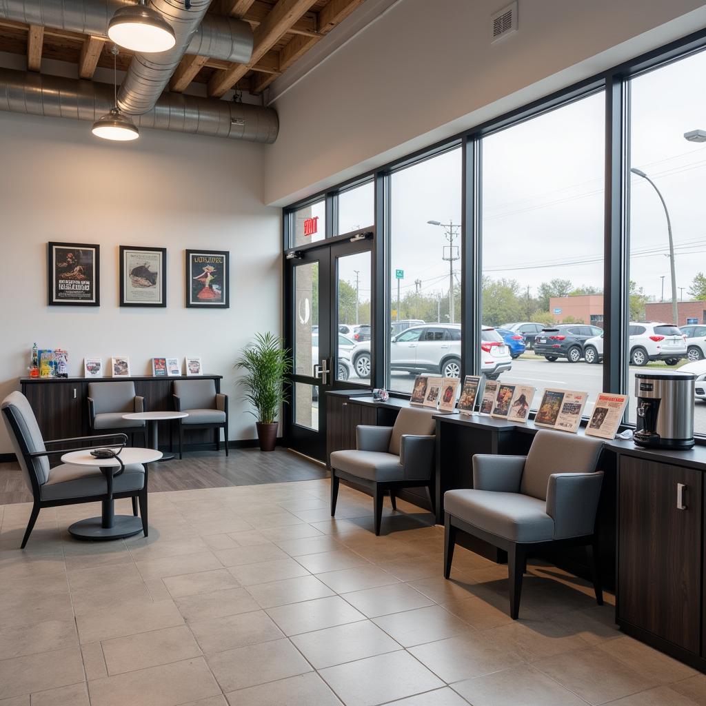 Comfortable Waiting Area at a Michigan Auto Service Center