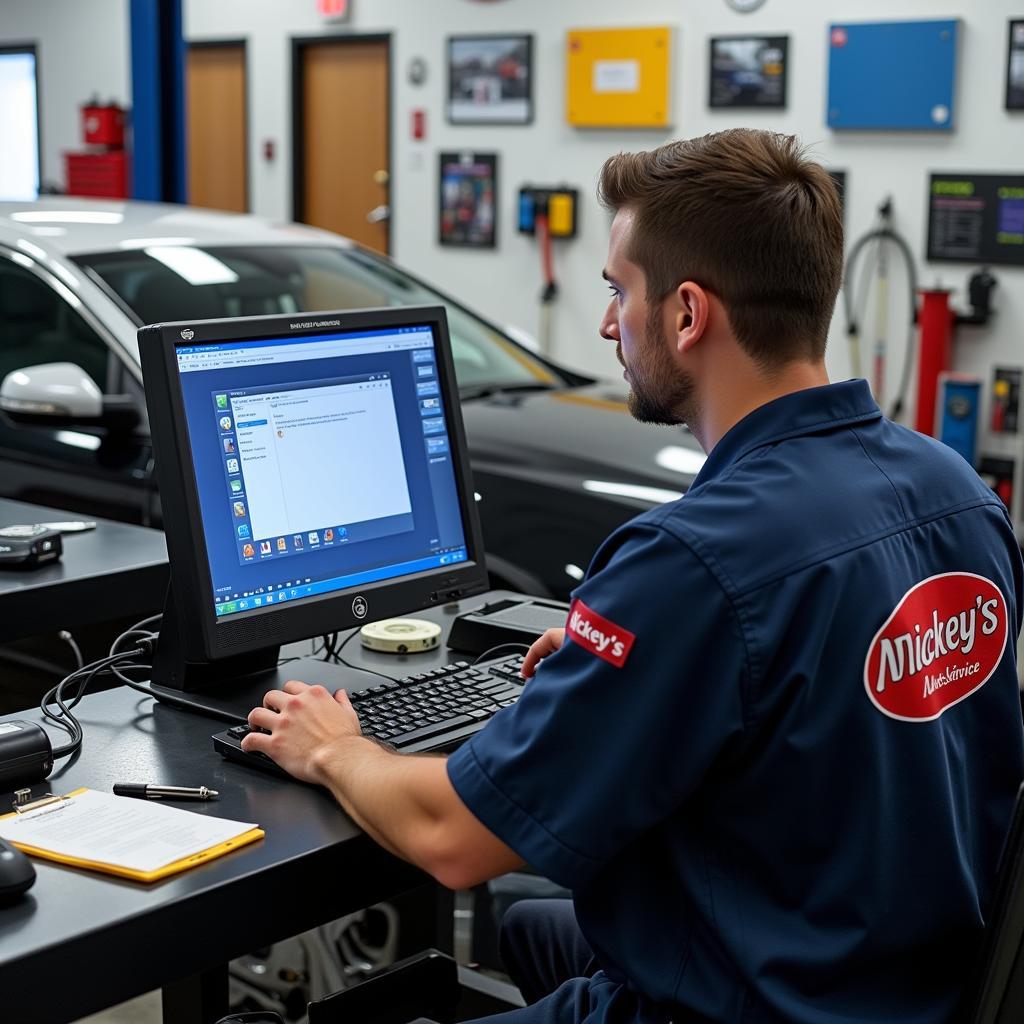 Modern Diagnostic Equipment at Mickey's Auto Service