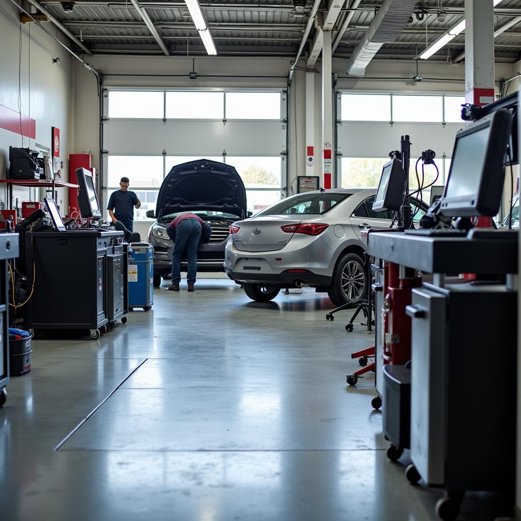 Milwaukee Auto Repair Shop Interior