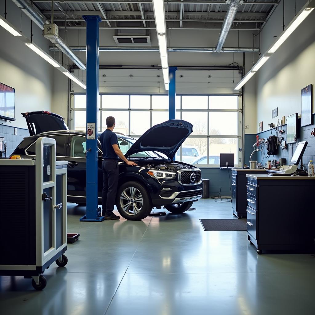 Milwaukee Auto Service Shop Interior