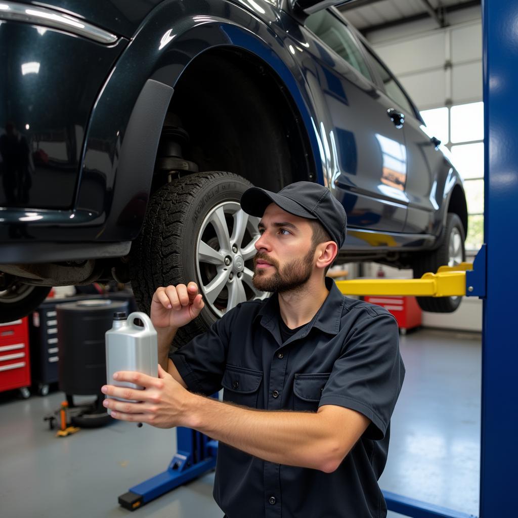 Oil Change at MJ Auto Service