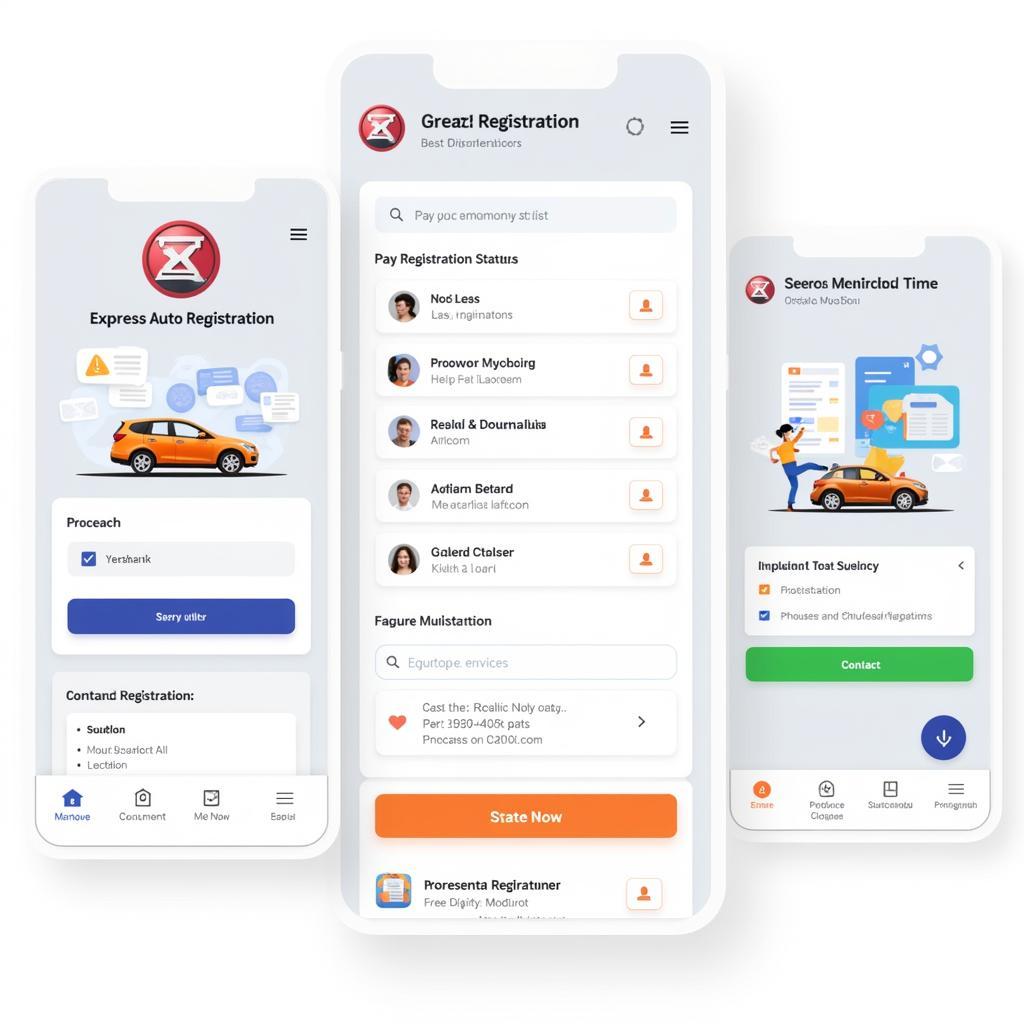 Mobile App for Auto Registration