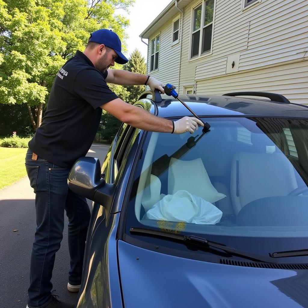 Mobile Auto Glass Repair Technician in Broome County