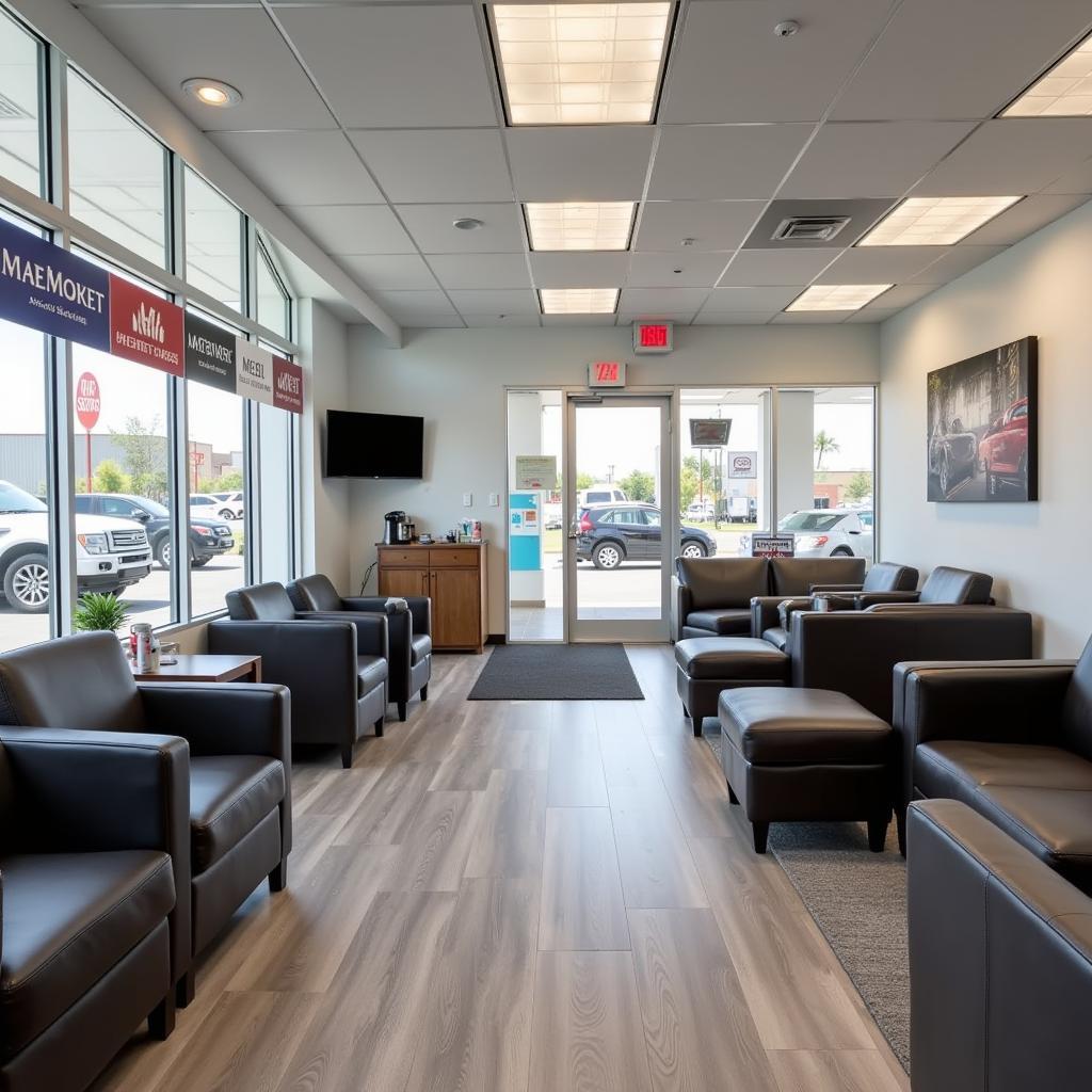 Modern Auto Fast Service Center Waiting Area