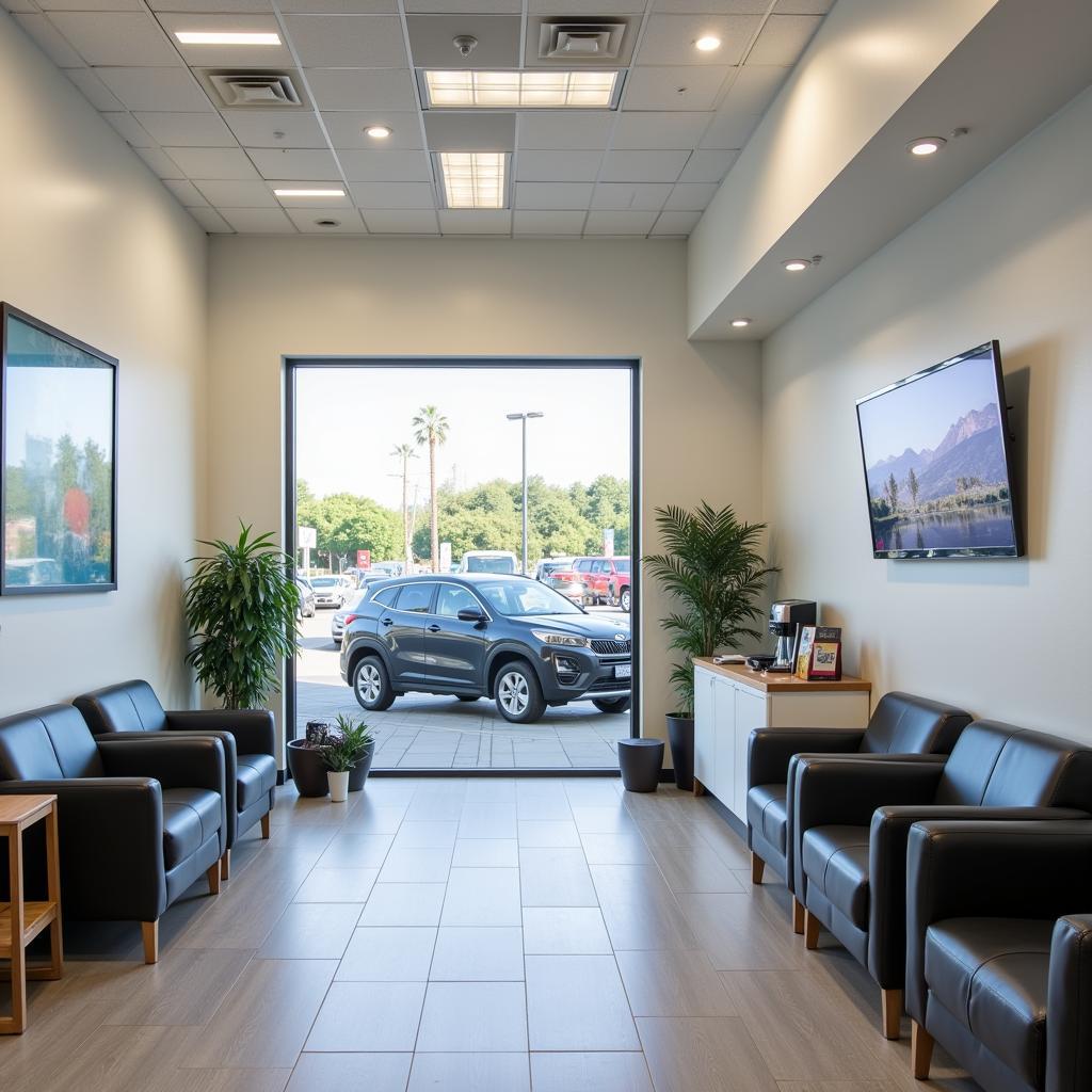 Modern Auto Line Service Centre Waiting Area