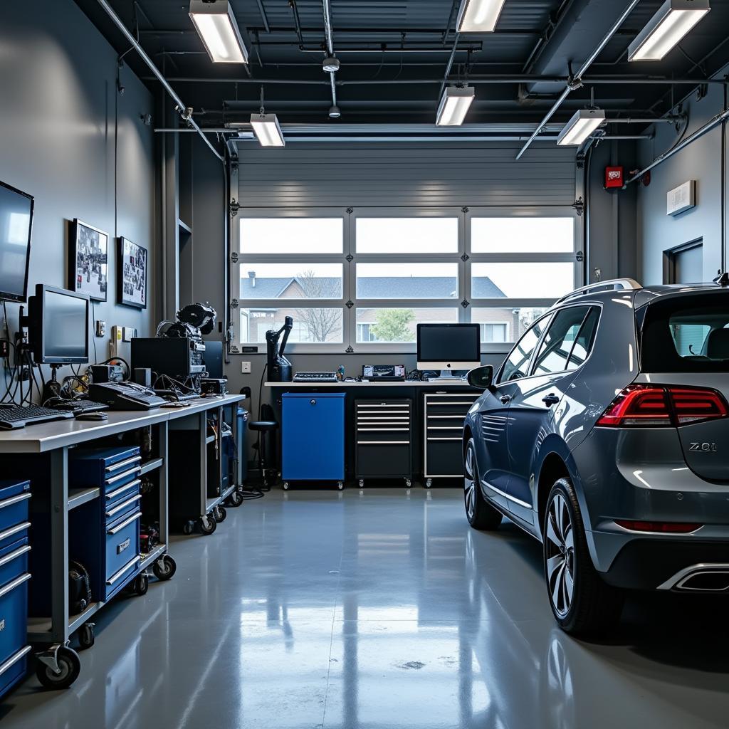 Modern Auto Repair Shop with Advanced Technology