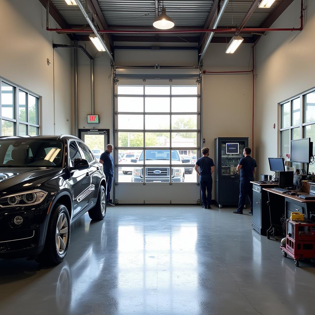 Modern auto repair shop in Durham, NC