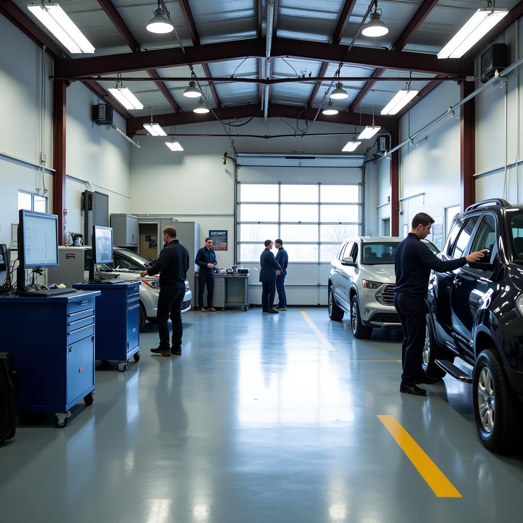 Modern Auto Repair Shop in Franconia