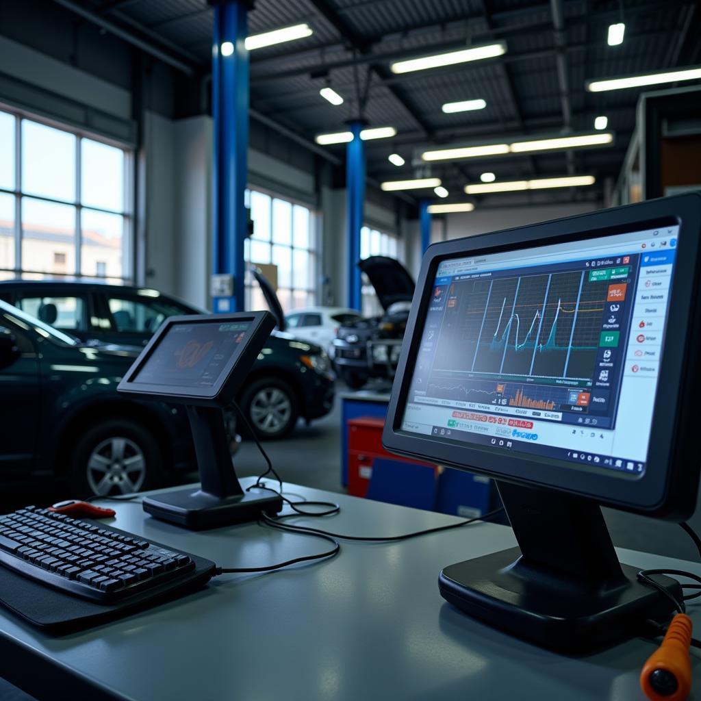 Modern Auto Service Center Equipment