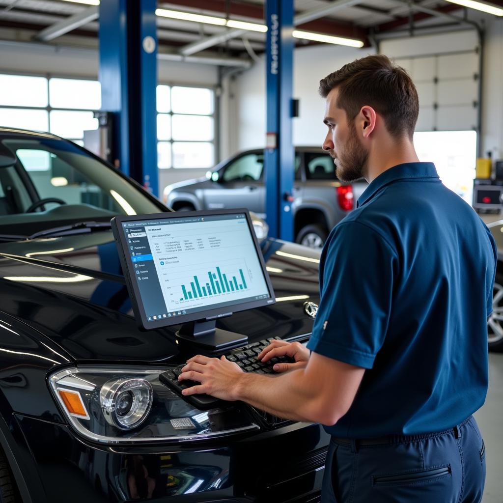 Modern Auto Service Center in Ashfield with Advanced Diagnostic Equipment