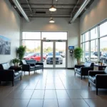 Modern Auto Service Center Waiting Area