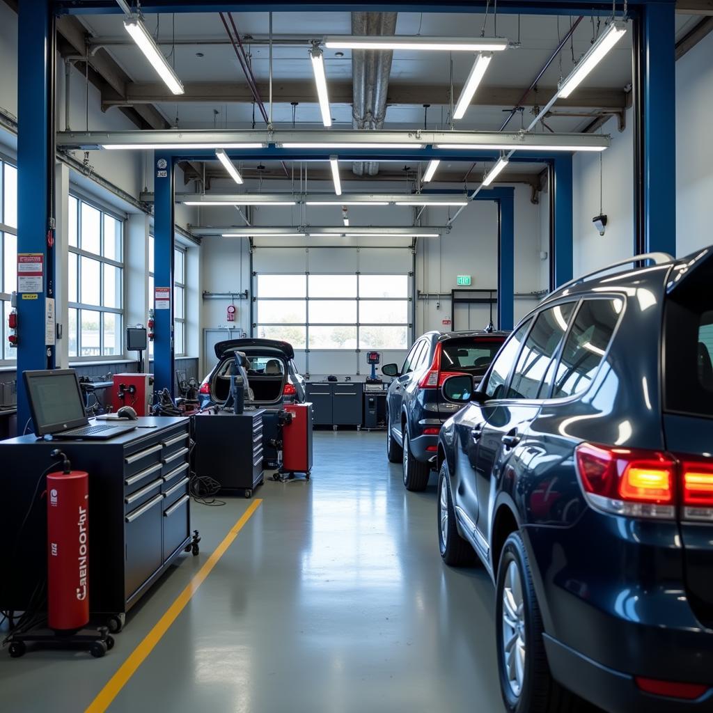 Modern Auto Service Equipment in a Brooklyn Grand Ave Shop