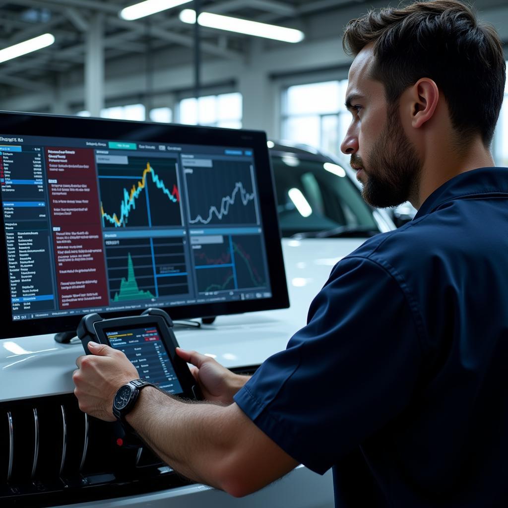 Modern Car Diagnostic Tools in Use