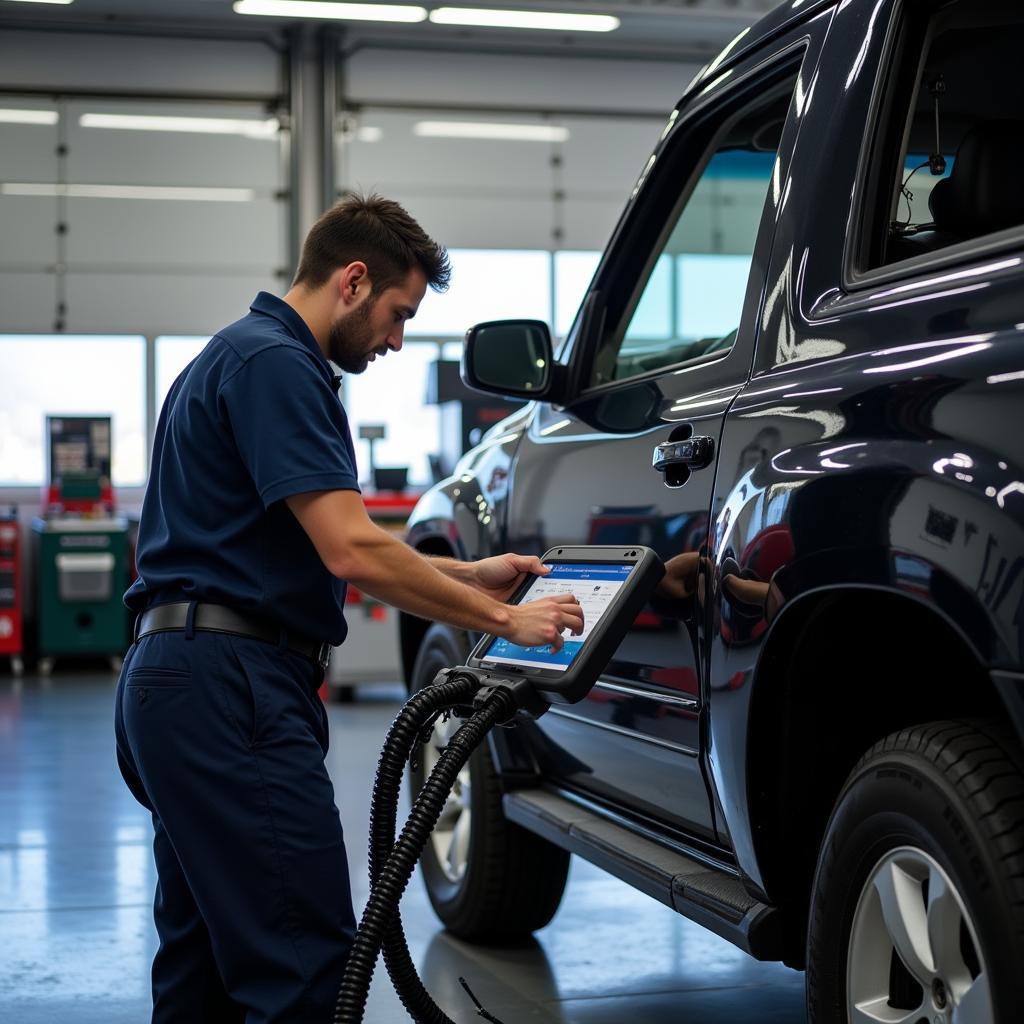 Modern Diagnostic Equipment at a Beaverton Auto Repair Shop