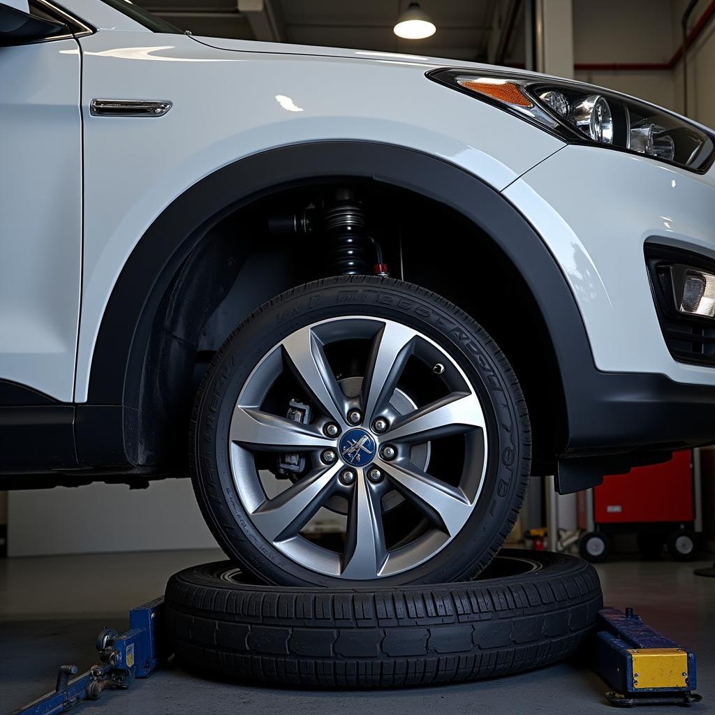 Modern Tire Changing Equipment in Baneasa