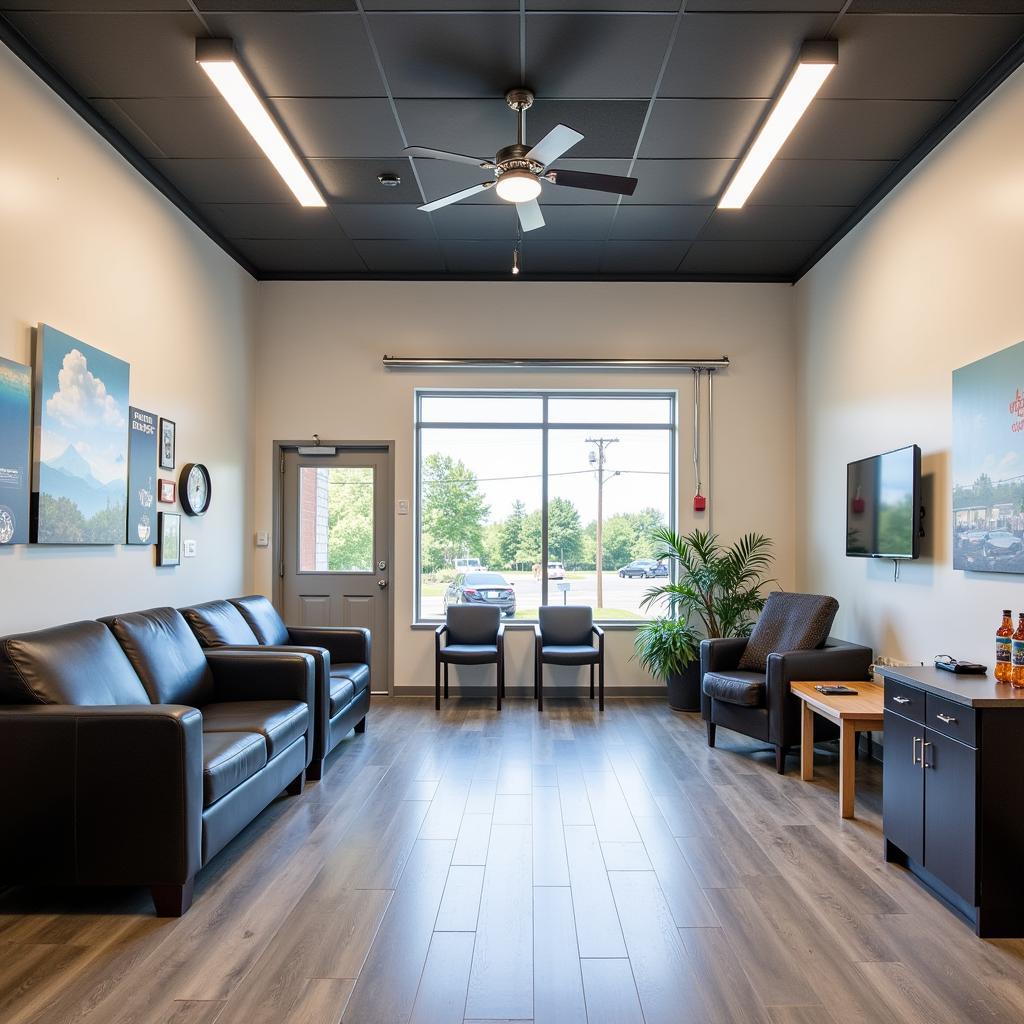 Comfortable Customer Waiting Area in Moncton Auto Service