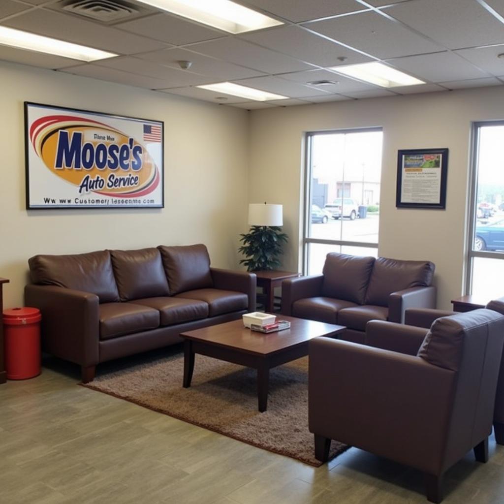 Moose's Auto Service Customer Waiting Area